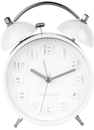Karlsson Mr. White alarm clock KA5721WH