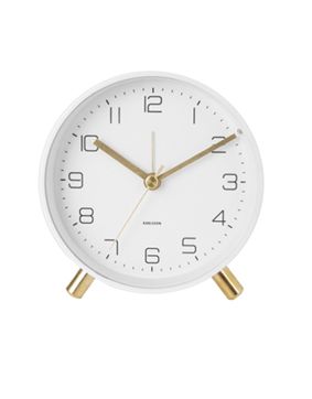 Karlsson Lofty 11 cm white alarm clock KA5752WH