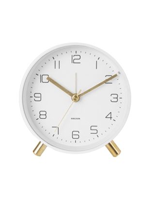 Karlsson Lofty 11 cm white alarm clock KA5752WH