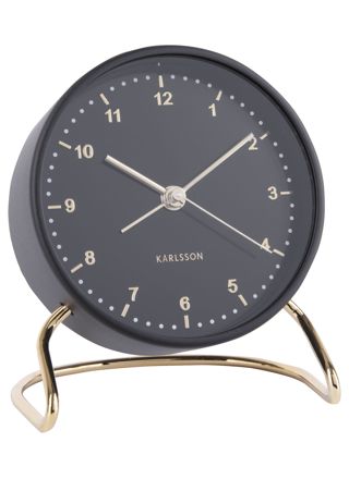 Karlsson Stylish Numbers KA5764BK alarm clock 10 cm