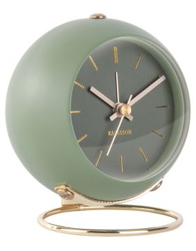 Karlsson KA5833GR Alarm Clock Globe Moss Green