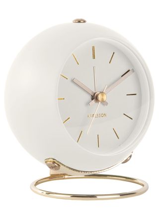 Karlsson KA5833WH Alarm Clock Globe White