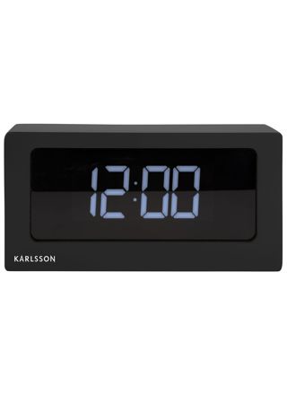 Karlsson Boxed LED Black Alarm Clock KA5868BK
