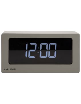 Karlsson Boxed LED Warm Grey Alarm Clock KA5868WG
