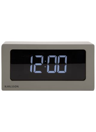 Karlsson Boxed LED Warm Grey Alarm Clock KA5868WG