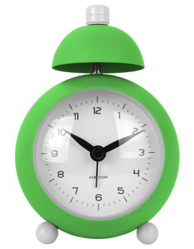Karlsson alarm clock Chaplin matt bright green KA5979BG