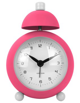 Karlsson alarm clock Chaplin matt bright pink KA5979BP