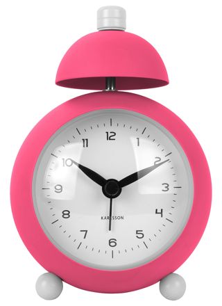 Karlsson alarm clock Chaplin matt bright pink KA5979BP