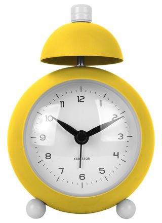 Karlsson alarm clock Chaplin matt bright yellow KA5979BY