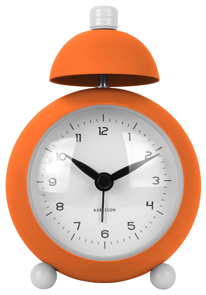 Karlsson alarm clock Chaplin matt bright orange KA5979OR