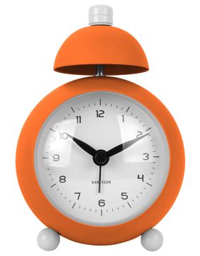 Karlsson alarm clock Chaplin matt bright orange KA5979OR