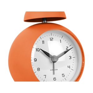 Réveil Karlsson Vintage Orange - Design Rétro, Flip Digital, Caoutchouté, Pour La Chambre Ou Le Bureau