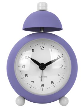 Karlsson alarm clock Chaplin matt bright purple KA5979PU