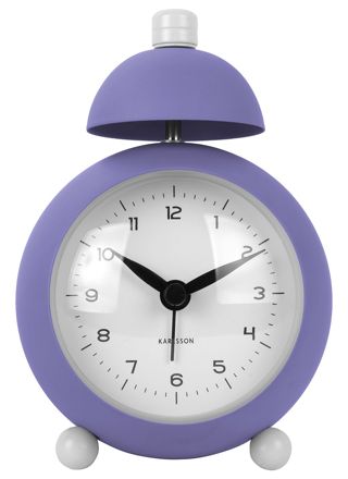 Karlsson alarm clock Chaplin matt bright purple KA5979PU