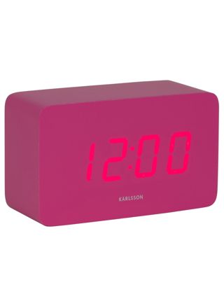 Karlsson alarm clock Spry Tube LED bright pink KA5983BP