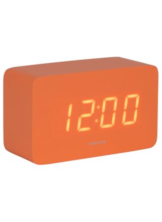 Karlsson alarm clock Spry Tube LED bright orange KA5983OR