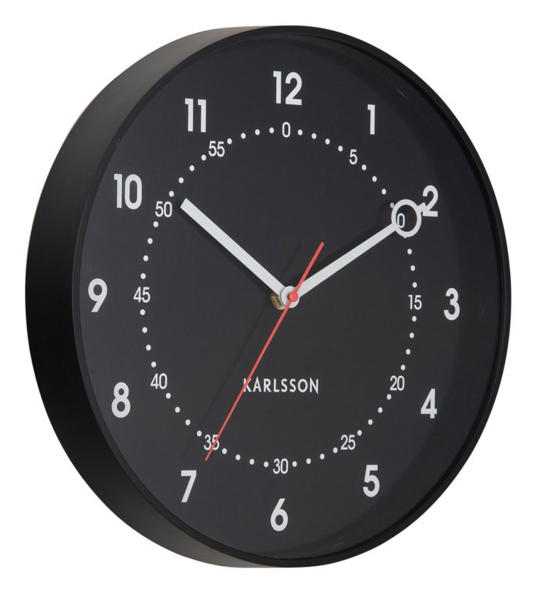 Karlsson wall clock Fresco black KA6038BK