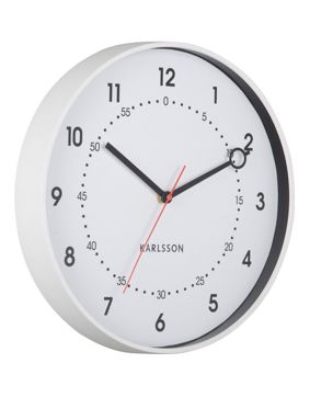 Karlsson wall clock Fresco white KA6038WH