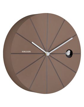 Karlsson wall clock Destacado Cuckoo mocha brown KA6068BR