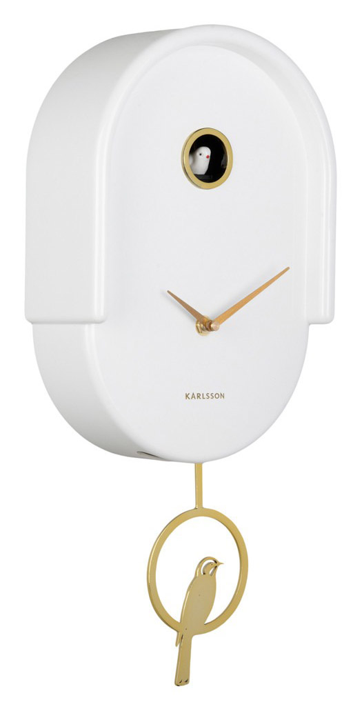 Karlsson wall clock Tweet white KA6069WH