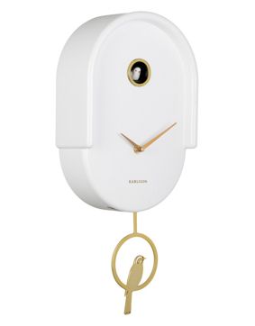 Karlsson wall clock Tweet white KA6069WH