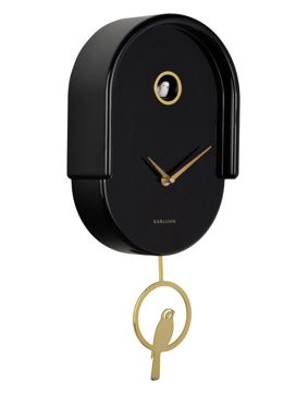 Karlsson wall clock Tweet black KA6069BK