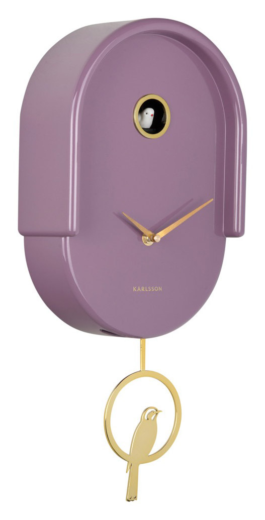 Karlsson wall clock Tweet light mauve KA6069PU