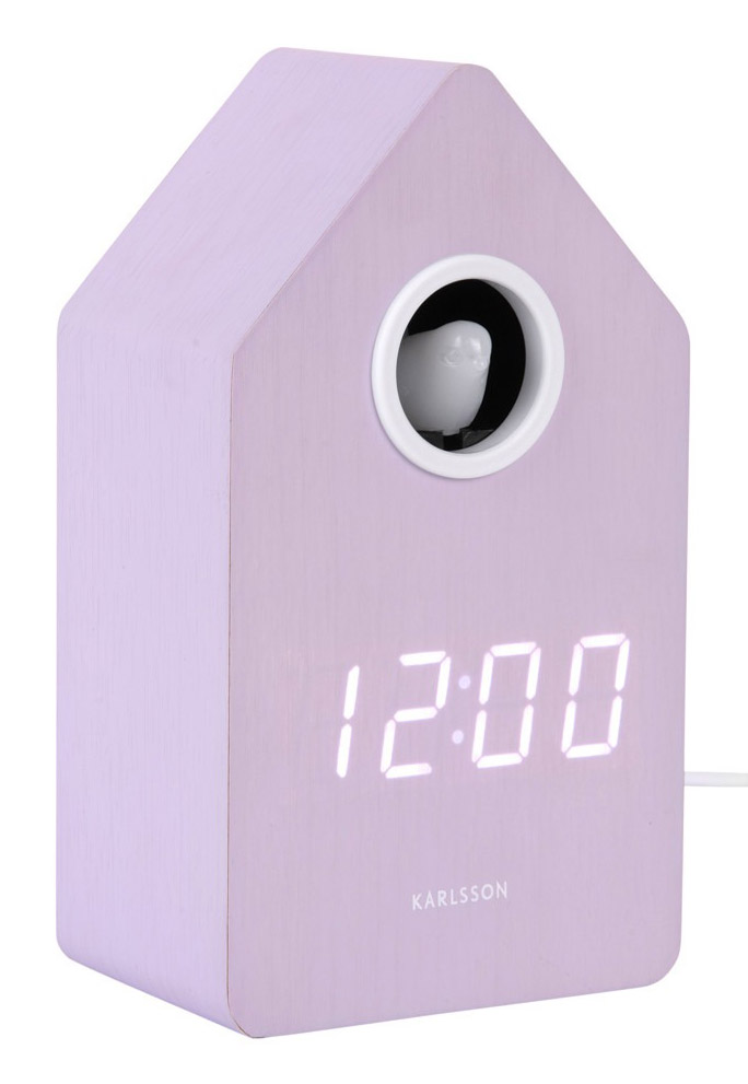 Karlsson alarm clock Cuckoo LED soft purple KA6070PU