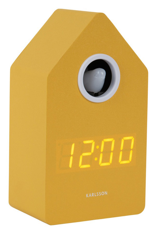 Karlsson alarm clock Cuckoo LED mango yellow KA6070YE