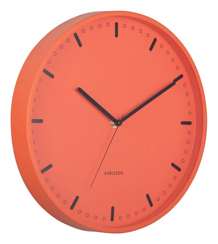 Karlsson wall clock Cool Retro bright orange KA6071OR