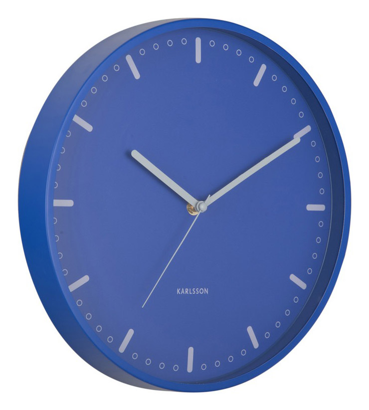 Karlsson wall clock Cool Retro cobalt blue KA6071BL