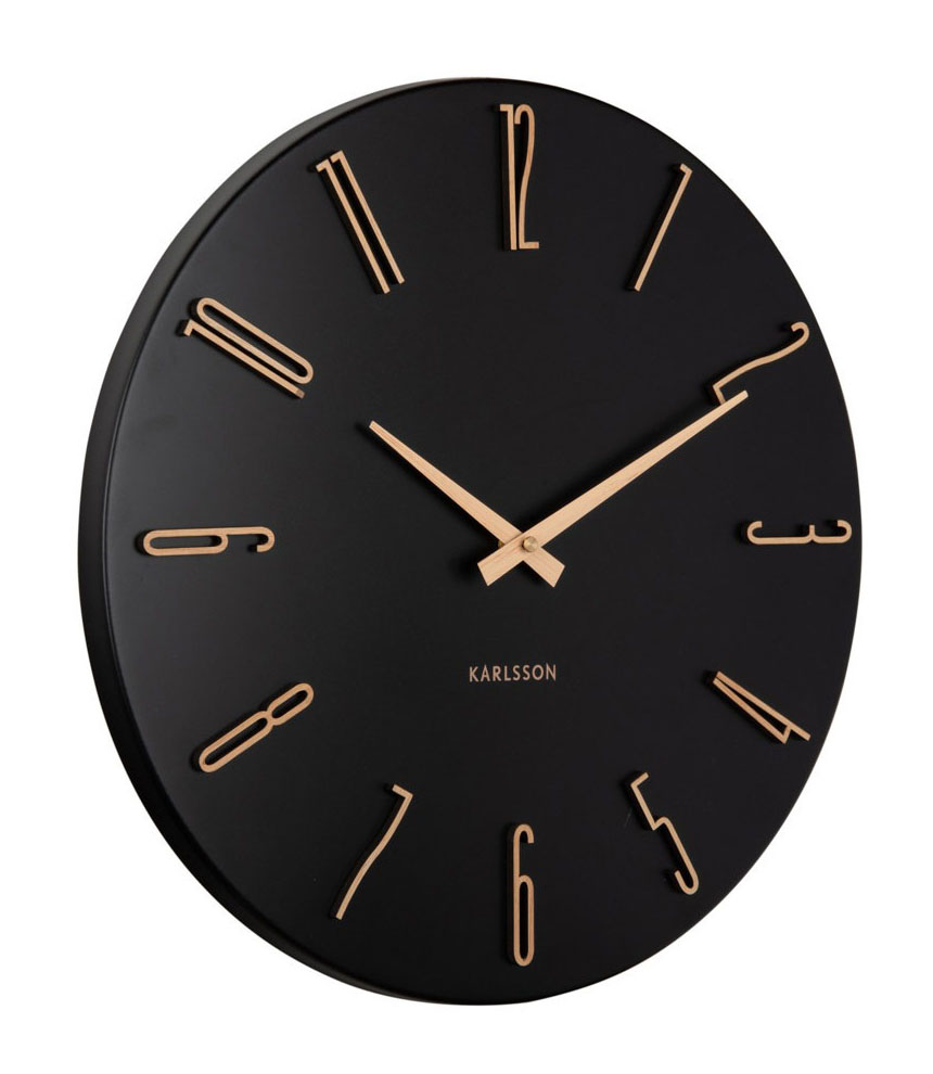 Karlsson wall clock Esmerado black KA6072BK