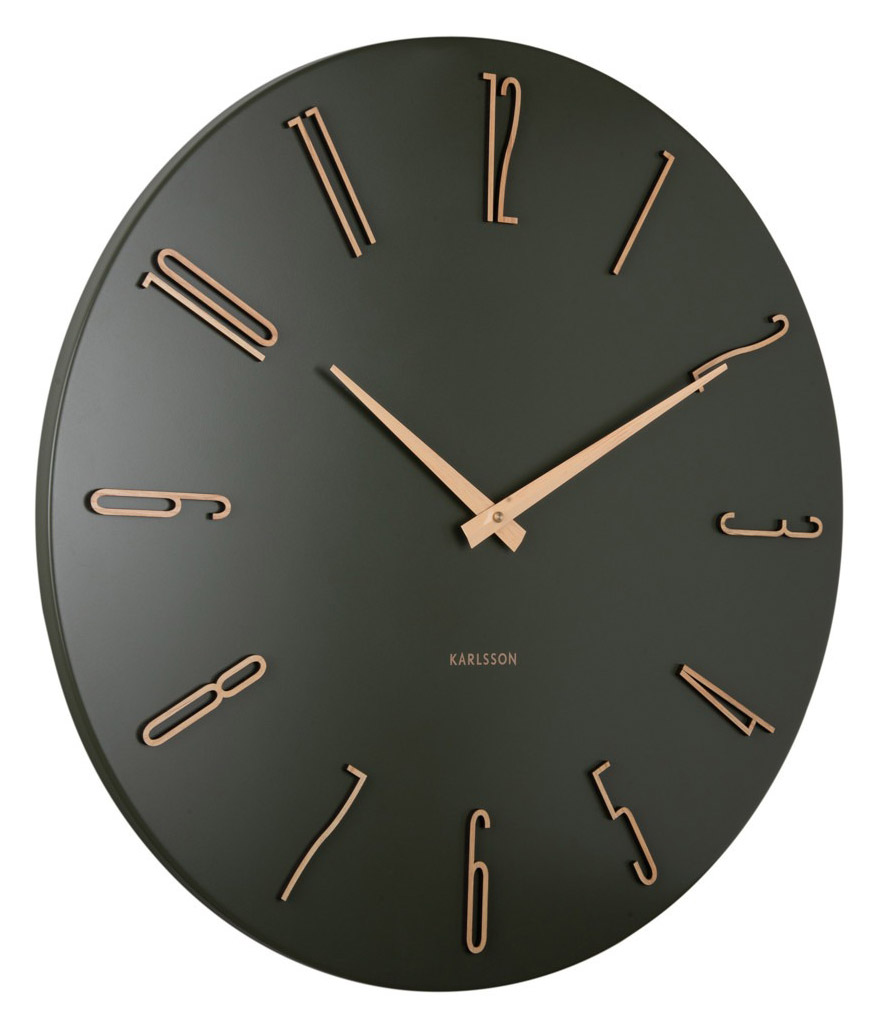 Karlsson wall clock Esmerado large luxury green KA6073GR