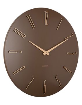 Karlsson wall clock Esmerado large mocha brown KA6073BR
