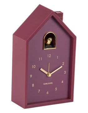 Karlsson alarm clock Modern Cuckoo Oro dark mauve KA6077PU
