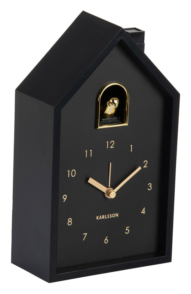 Karlsson alarm clock Modern Cuckoo Oro black KA6077BK