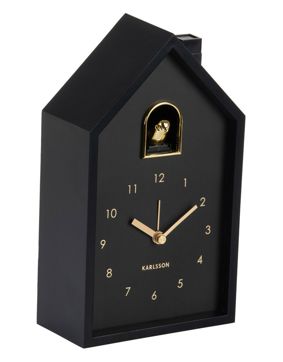 Karlsson alarm clock Modern Cuckoo Oro black KA6077BK