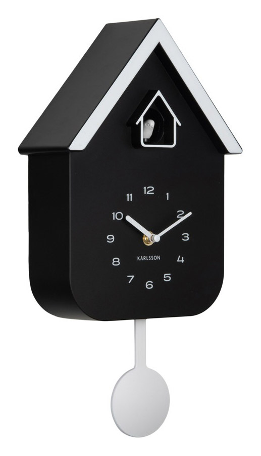 Karlsson wall clock Dupla Color Cuckoo black KA6081BK