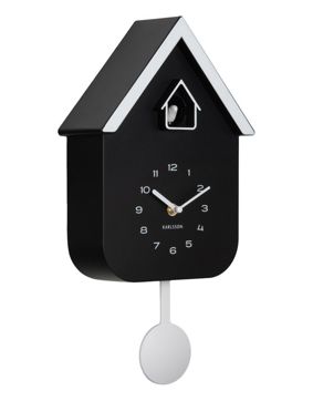 Karlsson wall clock Dupla Color Cuckoo black KA6081BK
