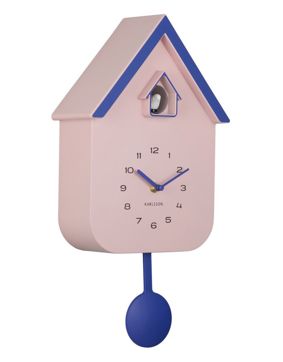 Karlsson wall clock Dupla Color Cuckoo soft pink KA6081LP