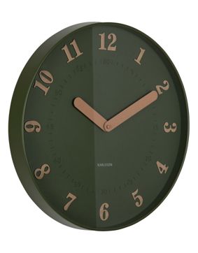 Karlsson wall clock Amena luxury green KA6083GR