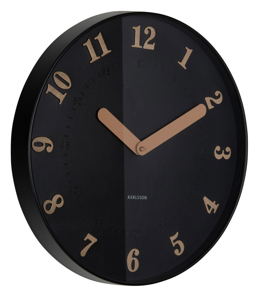 Karlsson wall clock Amena black KA6083BK