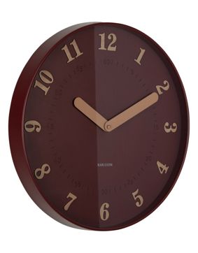Karlsson wall clock Amena burgundy red KA6083RD
