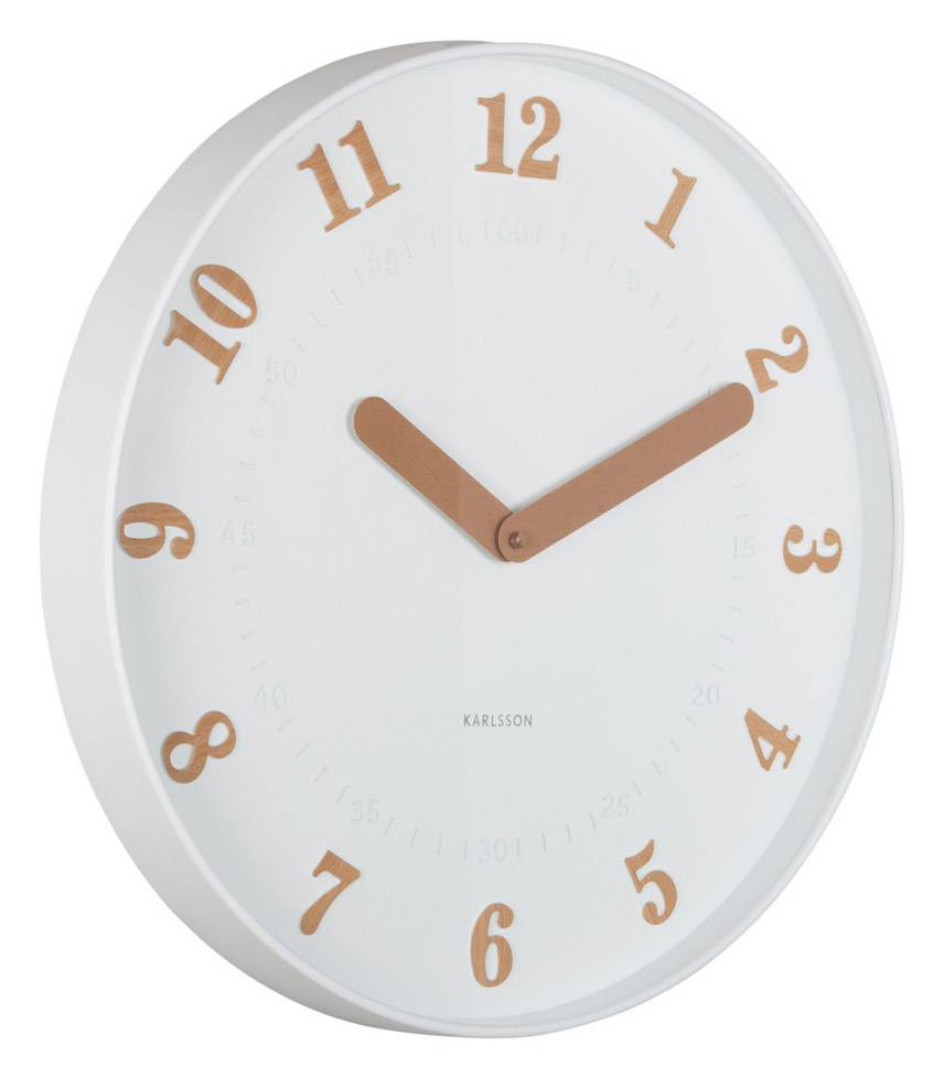 Karlsson wall clock Amena white KA6083WH