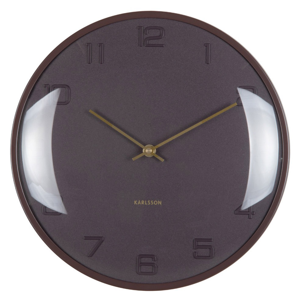 Karlsson wall clock Fuerte Dome earth brown KA6084BR