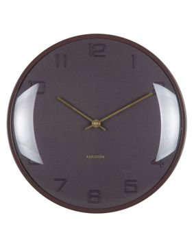 Karlsson wall clock Fuerte Dome earth brown KA6084BR