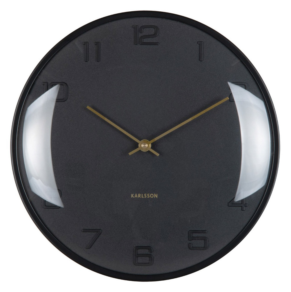 Karlsson wall clock Fuerte Dome black KA6084BK