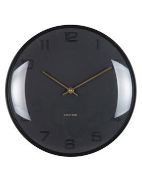 Karlsson wall clock Fuerte Dome black KA6084BK