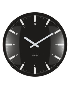 Karlsson wall clock Realista Dome black KA6086BK