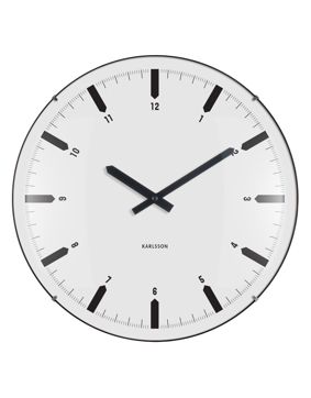 Karlsson wall clock Realista Dome white KA6086WH